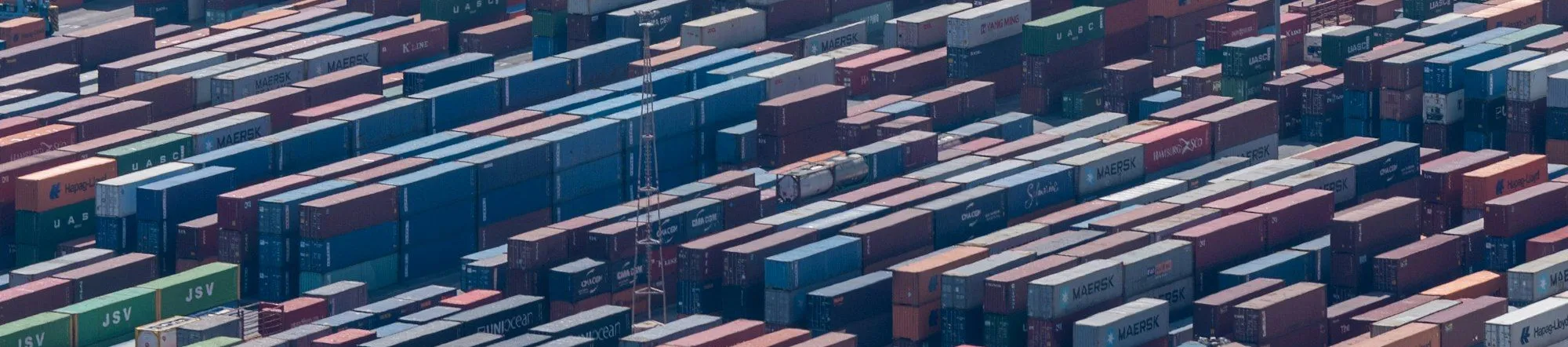 Container vessel at port representing customs broker and trade compliance marketing