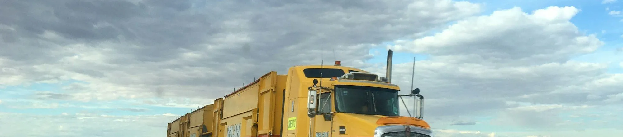 Delivery truck on the road representing last mile delivery marketing