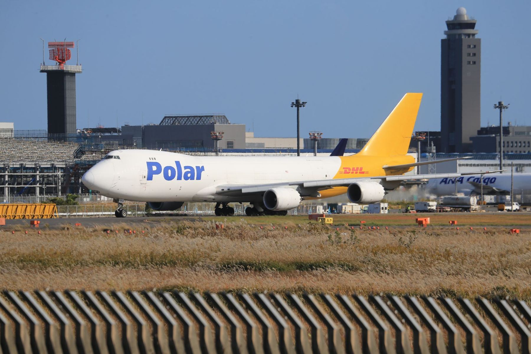 Cargo plane on an airport apron