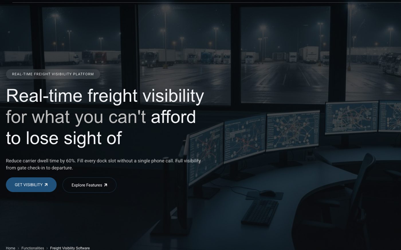Trucks on the Map website, designed by F5