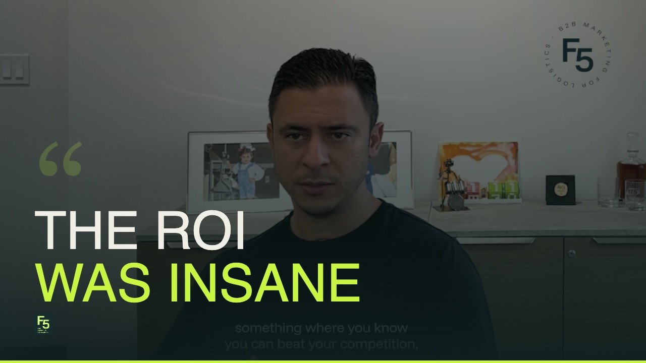 What happened after we hired a marketing agency for our logistics company